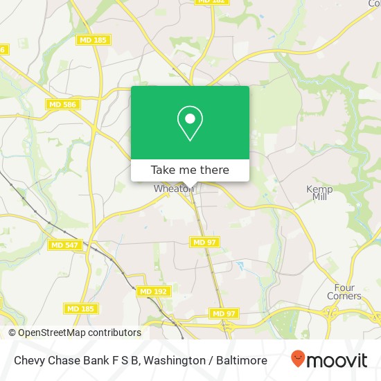 Mapa de Chevy Chase Bank F S B