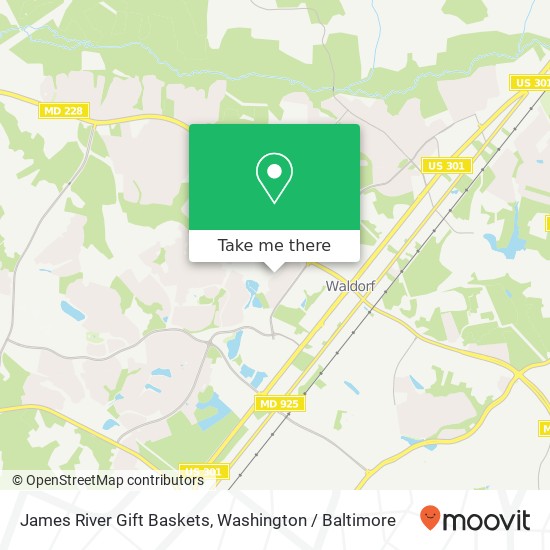 James River Gift Baskets map