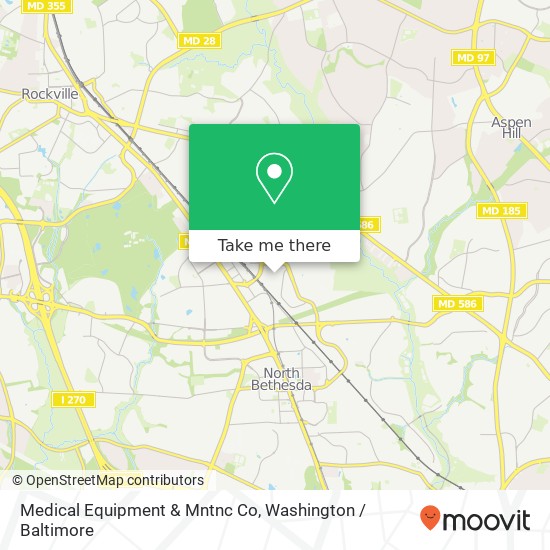 Mapa de Medical Equipment & Mntnc Co