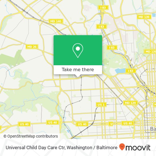 Mapa de Universal Child Day Care Ctr