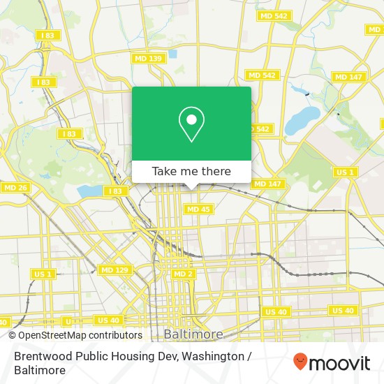 Mapa de Brentwood Public Housing Dev