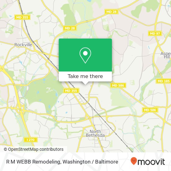 Mapa de R M WEBB Remodeling