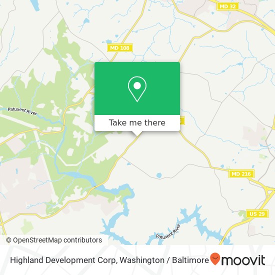 Highland Development Corp map