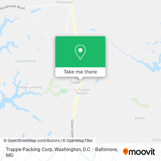 Trappe Packing Corp map