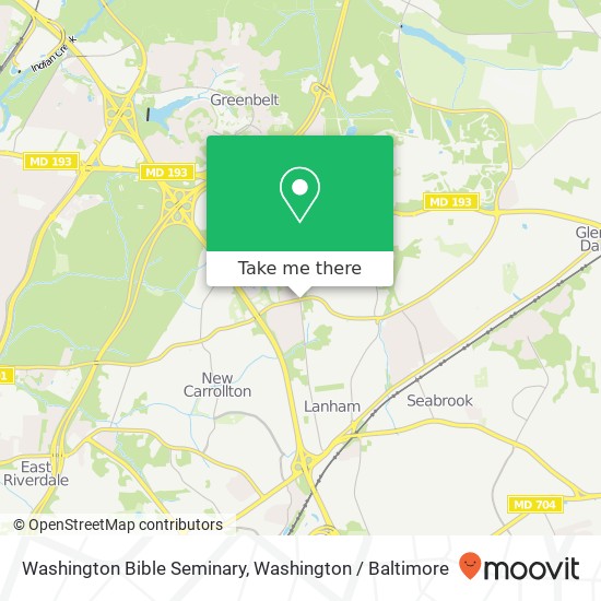 Mapa de Washington Bible Seminary