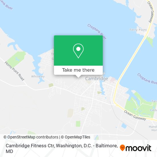 Mapa de Cambridge Fitness Ctr