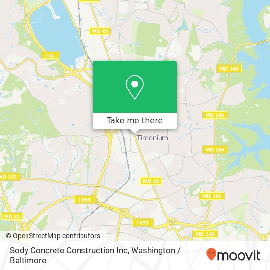 Sody Concrete Construction Inc map