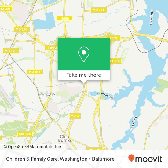 Children & Family Care map