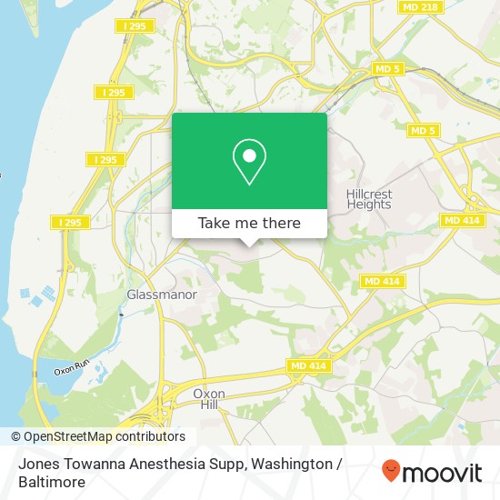 Jones Towanna Anesthesia Supp map