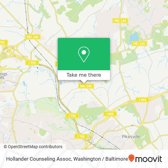 Hollander Counseling Assoc map