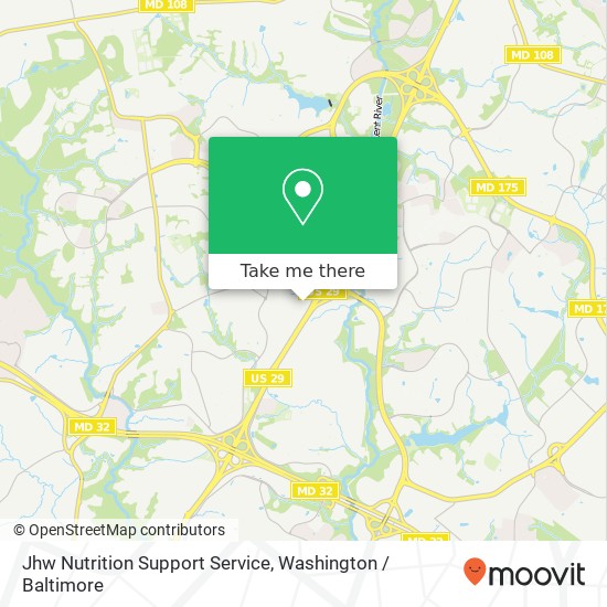 Mapa de Jhw Nutrition Support Service