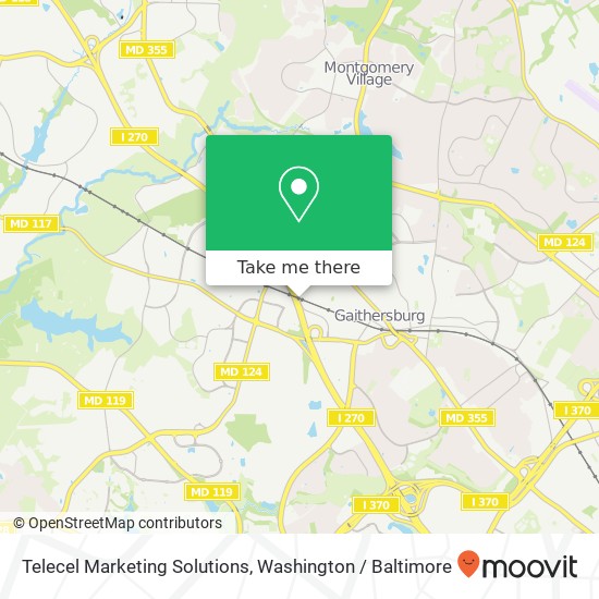 Mapa de Telecel Marketing Solutions