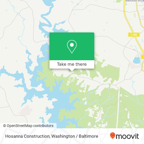 Hosanna Construction map