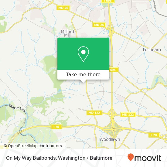 Mapa de On My Way Bailbonds