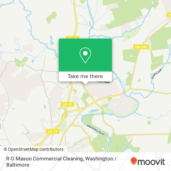 R O Mason Commercial Cleaning map