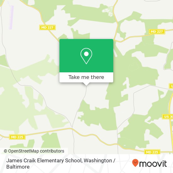 James Craik Elementary School map