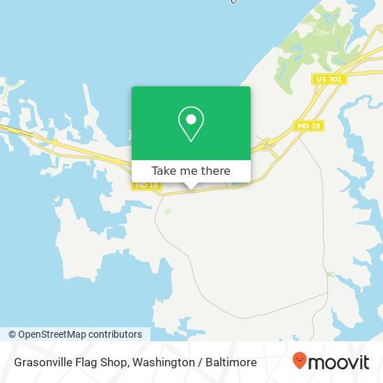 Mapa de Grasonville Flag Shop