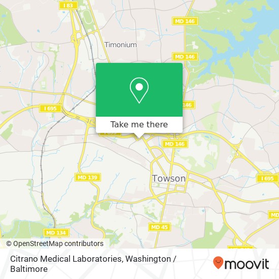 Citrano Medical Laboratories map