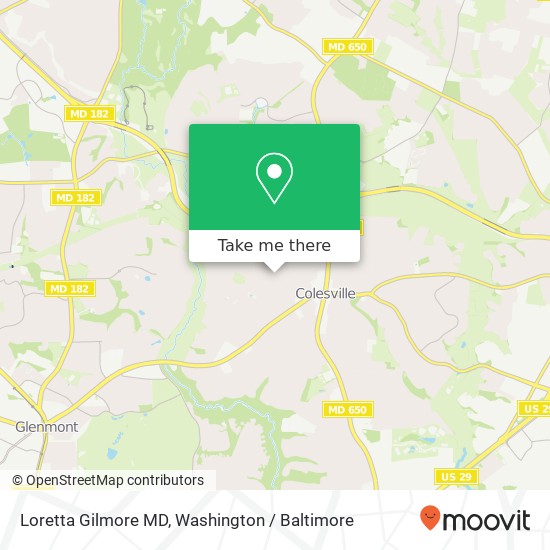 Loretta Gilmore MD map