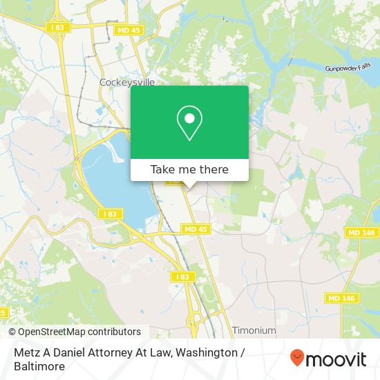 Metz A Daniel Attorney At Law map