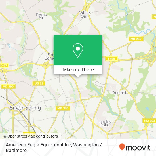 Mapa de American Eagle Equipment Inc