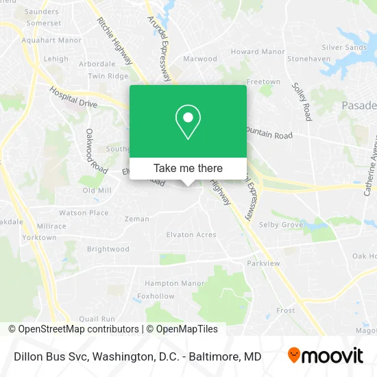 Dillon Bus Svc map