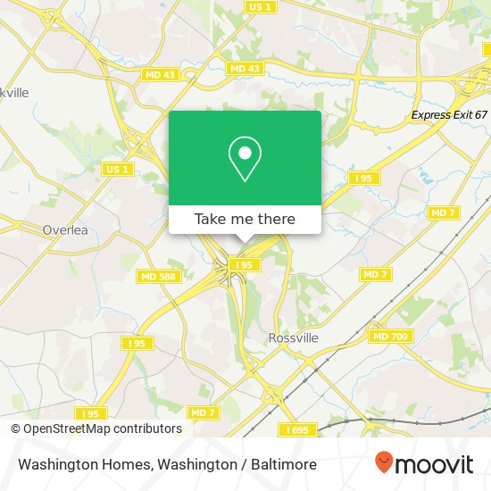 Mapa de Washington Homes