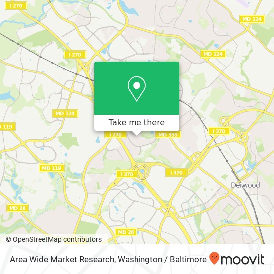 Area Wide Market Research map