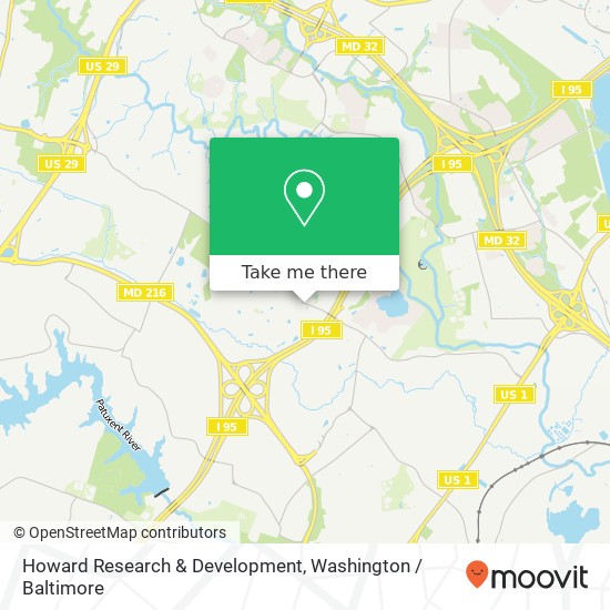 Mapa de Howard Research & Development