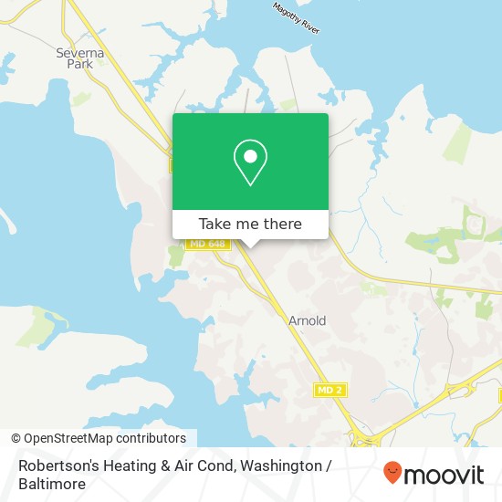 Mapa de Robertson's Heating & Air Cond