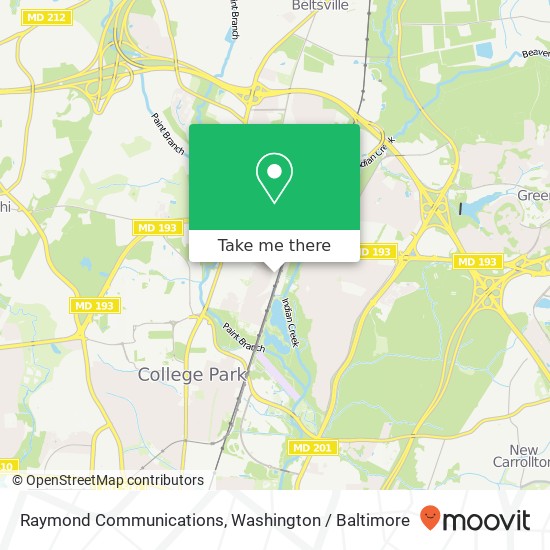 Raymond Communications map