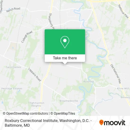 Roxbury Correctional Institute map