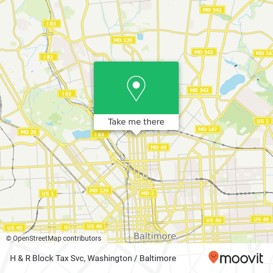 H & R Block Tax Svc map