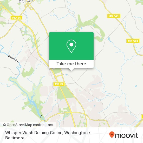 Whisper Wash Deicing Co Inc map