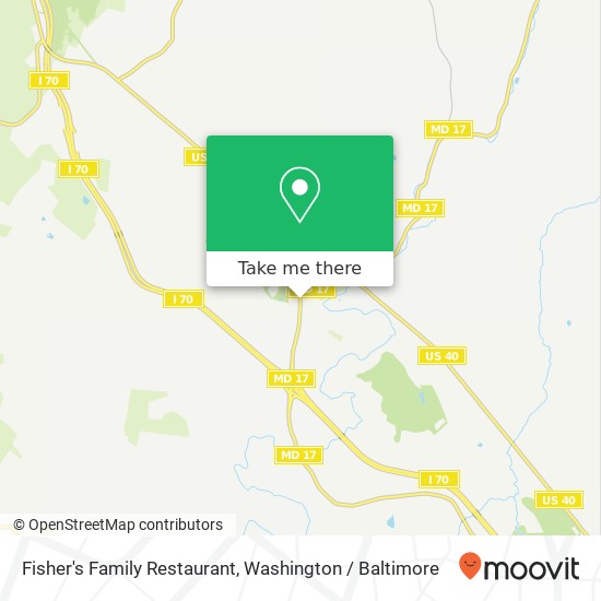Mapa de Fisher's Family Restaurant
