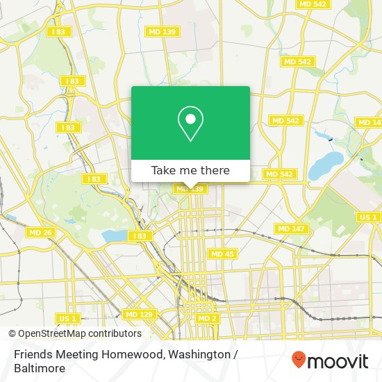 Friends Meeting Homewood map