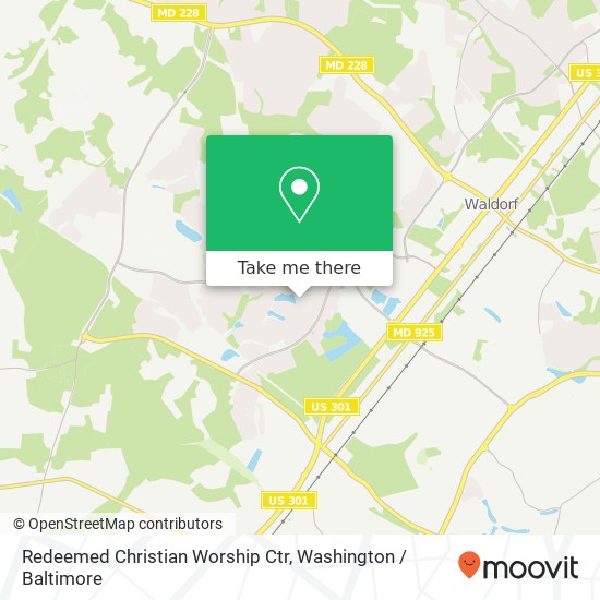 Mapa de Redeemed Christian Worship Ctr