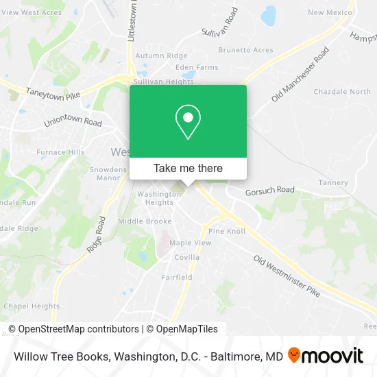 Willow Tree Books map