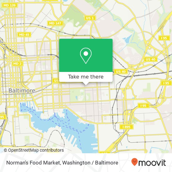 Norman's Food Market map