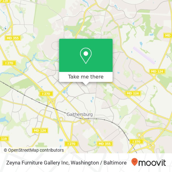 Zeyna Furniture Gallery Inc map