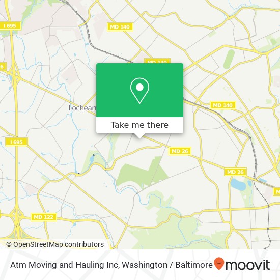 Atm Moving and Hauling Inc map