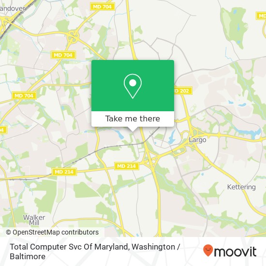 Mapa de Total Computer Svc Of Maryland