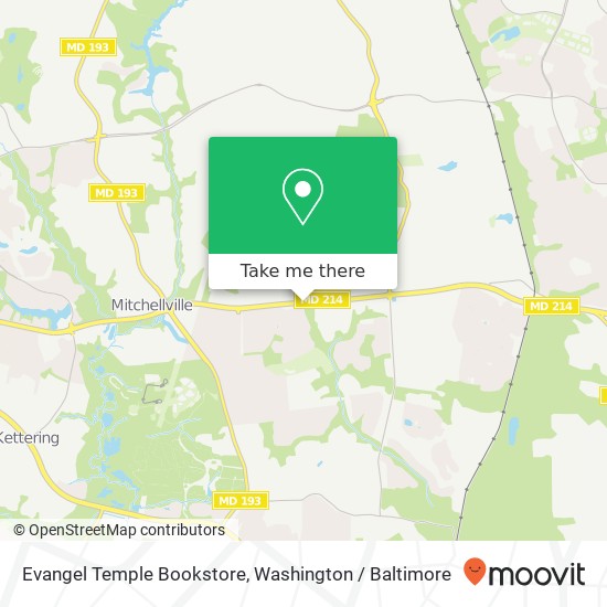 Mapa de Evangel Temple Bookstore