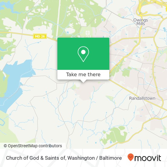 Mapa de Church of God & Saints of