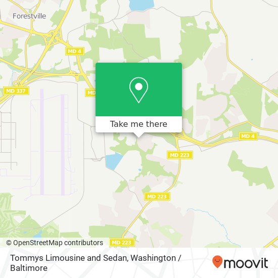 Mapa de Tommys Limousine and Sedan