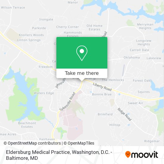 Mapa de Eldersburg Medical Practice