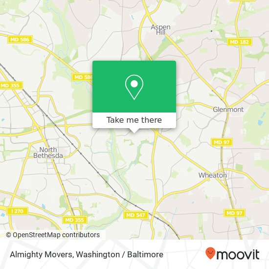 Almighty Movers map