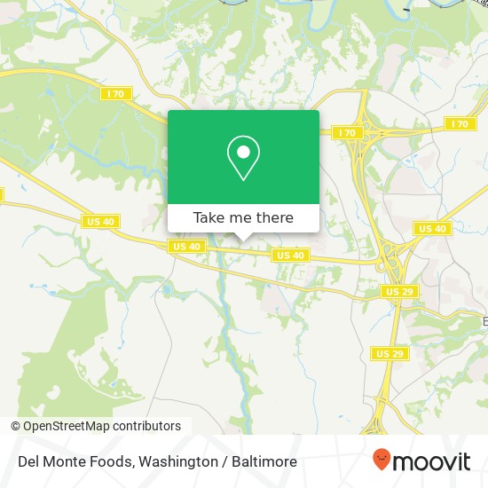 Del Monte Foods map