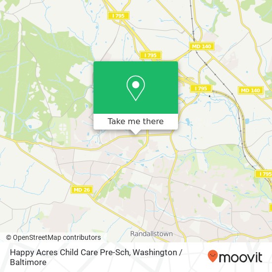 Mapa de Happy Acres Child Care Pre-Sch