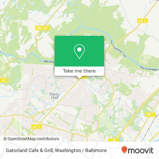 Mapa de Gatorland Cafe & Grill